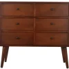 Kirkland's Home Mid-Century Six Drawer Accent Chest- Dressers & Chests