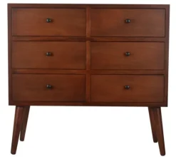 Kirkland's Home Mid-Century Six Drawer Accent Chest- Dressers & Chests