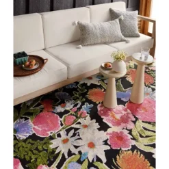 Kirkland's Home Midnight Garden Party Indoor/Outdoor Rug, 7X11- Outdoor Rugs