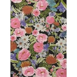 Kirkland's Home Midnight Garden Party Indoor/Outdoor Rug, 5X7- Outdoor Rugs