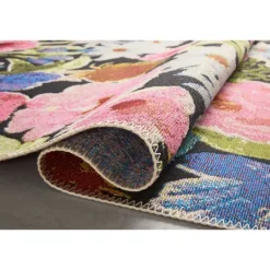 Kirkland's Home Midnight Garden Party Indoor/Outdoor Rug, 5X7- Outdoor Rugs