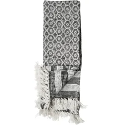 Kirkland's Home Midnight Honeycomb Outdoor Throw Blanket- Blankets & Throws