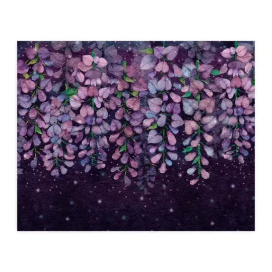 Kirkland's Home Midnight Purple Wisteria Peel And Stick Wall Mural- Wall Murals & Wall Decals