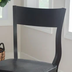 Kirkland's Home Midnight Wave Frame Dining Chairs, Set Of 2- Dining Chairs
