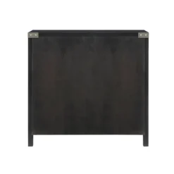 Kirkland's Home Midnight X-Shaped Doors Decorative Chest- Cabinets & Sideboards