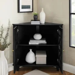 Kirkland's Home Mikie Corner Cabinet- Cabinets & Sideboards