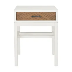 Kirkland's Home Milo Honey Herringbone Accent Table- Accent & End Tables