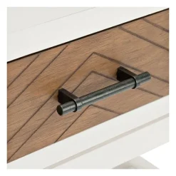 Kirkland's Home Milo Honey Herringbone Accent Table- Accent & End Tables