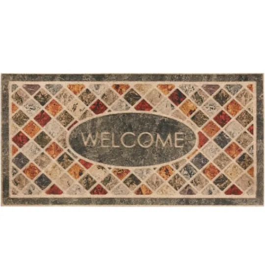 Kirkland's Home Mineral Stone Ornamental Entry Doormat- Doormats