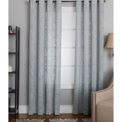 Kirkland's Home Mineral Woven Single Curtain Panel, 84 In.- Curtains & Drapes