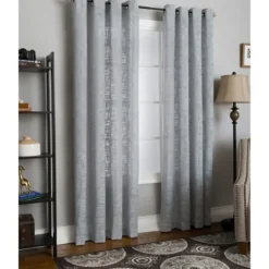 Kirkland's Home Mineral Woven Single Curtain Panel, 84 In.- Curtains & Drapes