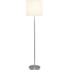 Kirkland's Home Minimal Brushed Nickel Stem Floor Lamp- Floor Lamps