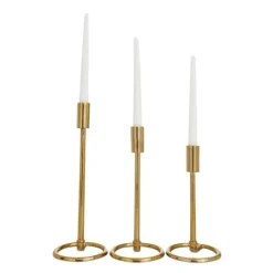 Kirkland's Home Minimalist Circle Base 3-Pc. Candlestick Set- Candle Holders