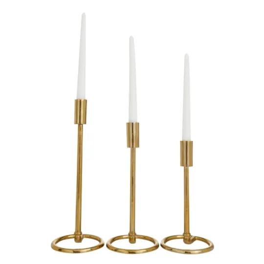 Kirkland's Home Minimalist Circle Base 3-Pc. Candlestick Set- Candle Holders