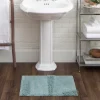 Kirkland's Home Mint Asymmetrical Cotton Bath Mat, 60 In.- Bathroom Rugs