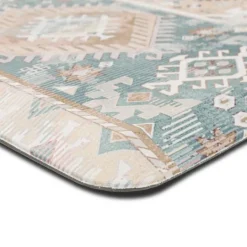Kirkland's Home Mint Medallion Cushioned Kitchen Mat- Kitchen & Floor Mats