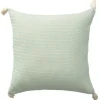 Kirkland's Home Mint Trapeze Organic Cotton Throw Pillow- Pillows
