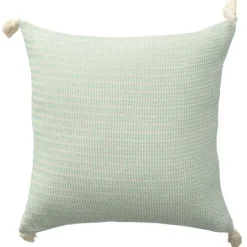 Kirkland's Home Mint Trapeze Organic Cotton Throw Pillow- Pillows