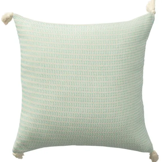 Kirkland's Home Mint Trapeze Organic Cotton Throw Pillow- Pillows