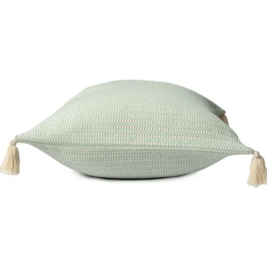 Kirkland's Home Mint Trapeze Organic Cotton Throw Pillow- Pillows