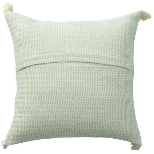 Kirkland's Home Mint Trapeze Organic Cotton Throw Pillow- Pillows