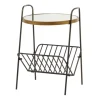 Kirkland's Home Mirror Top Magazine Rack Side Table- Accent & End Tables