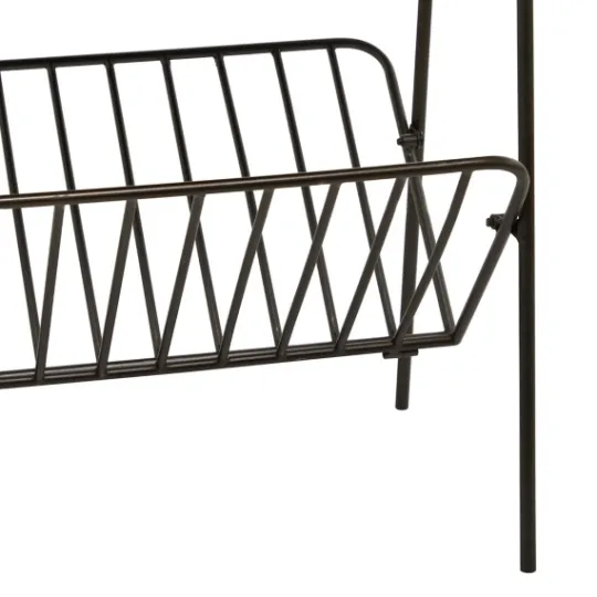 Kirkland's Home Mirror Top Magazine Rack Side Table- Accent & End Tables