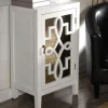 Kirkland's Home Mirrored 1-Door Cabinet With Overlay Pattern- Cabinets & Sideboards