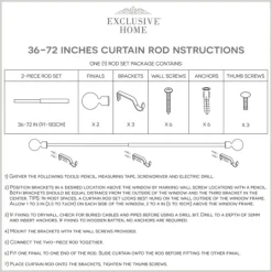 Kirkland's Home Mirrored Mosaic Curtain Rod, 72 In.- Curtain Rods & Hardware