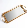Kirkland's Home Mirrored Tray With Handles- Decorative Trays