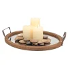 Kirkland's Home Mirrored Wood Oval Tray- Decorative Trays