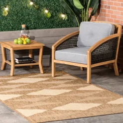 Kirkland's Home Mitchell Geo Diamonds Outdoor Rug, 8X10- Outdoor Rugs