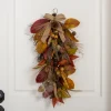 Kirkland's Home Mixed Fall Foliage Teardrop Swag- Wreaths