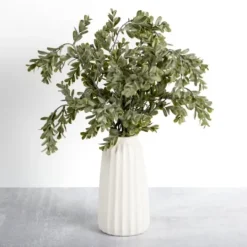 Kirkland's Home Mixed Greenery Arrangement In White Vase- Arrangements & Greenery