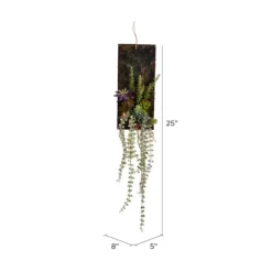 Kirkland's Home Mixed Plants Wooden Wall Plaque- Arrangements & Greenery