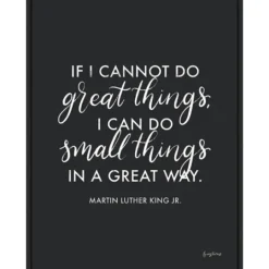 Kirkland's Home Mlk Words Of Wisdom Iii Framed Canvas Art Print- Wall Quotes & Signs