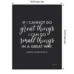 Kirkland's Home Mlk Words Of Wisdom Iii Framed Canvas Art Print- Wall Quotes & Signs