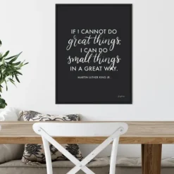Kirkland's Home Mlk Words Of Wisdom Iii Framed Canvas Art Print- Wall Quotes & Signs