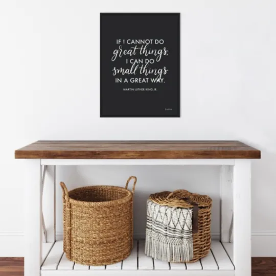 Kirkland's Home Mlk Words Of Wisdom Iii Framed Canvas Art Print- Wall Quotes & Signs