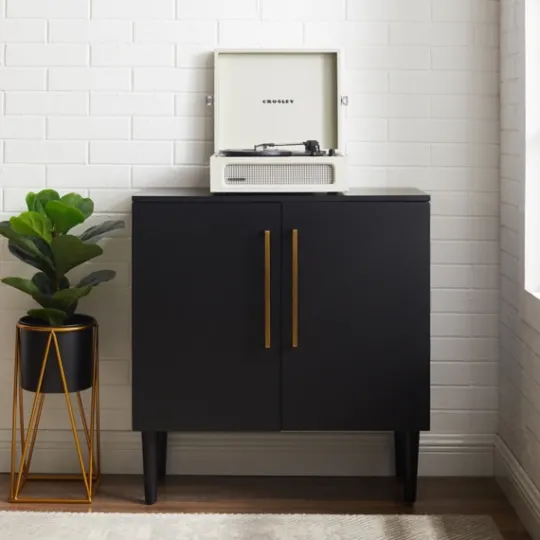Kirkland's Home Modern Black And Gold Cabinet- Cabinets & Sideboards