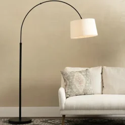 Kirkland's Home Modern Black Arch Floor Lamp- Floor Lamps