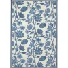 Kirkland's Home Modern Blue Floral Vines Outdoor Area Rug, 5X7- Outdoor Rugs