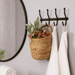 Kirkland's Home Modern Farmhouse Black Metal Wall Hooks- Hooks