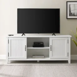 Kirkland's Home Modern Farmhouse 2-Door Tv Stand- Tv Stands & Media Consoles
