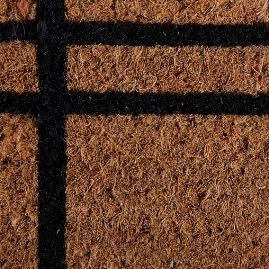Kirkland's Home Modern Farmhouse Plaid Coir Doormat- Doormats