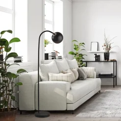 Kirkland's Home Modern Globe Shade Floor Lamp- Floor Lamps