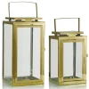 Kirkland's Home Modern Polished Lanterns, Set Of 2- Lanterns