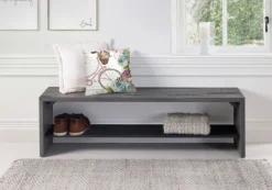 Kirkland's Home Modern Reclaimed Farmhouse Bench- Entryway Furniture
