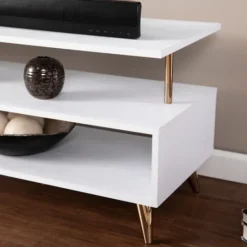 Kirkland's Home Modern Shape Tv Stand- Tv Stands & Media Consoles