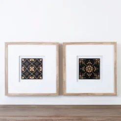 Kirkland's Home Modern Tile I Shadowbox Framed Art Print- Framed Art
